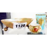 A late Victorian miniature Royal Worcester bowl with 1899 date mark - sold with a miniature