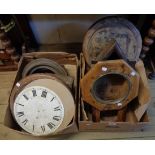 Two drop-dial wall clock cases and others - various condition