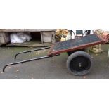 A small flat topped pony cart