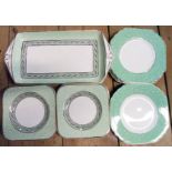 A small quantity of Wedgwood Cardew pattern sandwich plates - sold with a small quantity of