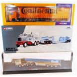 Two Corgi 1:50 scale model trucks, comprising 17601 Hills of Botley Scammell Constructor and 24