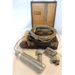 A 1960's Reslosound Ltd. Ribbon Microphone 30/50 ohms - sold with a cased similar and various