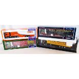 Three Corgi 1:50 scale model trucks, comprising 75701 MAN Box Trailer TNT, CC12211 Scania