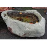 A stone trough