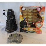 An early 21st Century boxed Doctor Who radio controlled black Imperial Dalek by Character - height