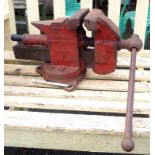 A large Record bench vise