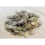 A large collection of antique and later silver coinage, mostly 1920-1946, comprising Threepences,