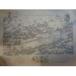 Four English Civil War battle plan and map reprints
