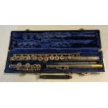 A Gemeinhardt, Elkhardt flute in fitted case