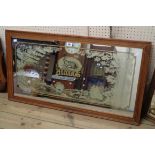 Two reproduction advertising mirrors, one for Halls, Oxford & West Brewery, the other Dickens &