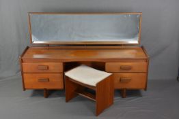 WHITE & NEWTON LTD, PORTSMOUTH TEAK BEDROOM SUITE, comprising of a dressing table with four