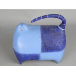 GOVINDER NAZRAN (BRITISH 1964-2008), 'Big Blue', a boxed limited edition sculpture of a cat, No.