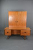 A G-PLAN DANISH DESIGN BY IB KOFOD LARSEN, teak two door wardrobe and dressing table with four