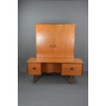 A G-PLAN DANISH DESIGN BY IB KOFOD LARSEN, teak two door wardrobe and dressing table with four