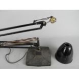 HERBERT TERRY & SONS LTD 1930'S 1208 ANGLE POISE DESK LAMP, designed by George Carwardine, with four