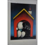 AFTER DOUG HYDE (BRITISH B.1972), 'In The Dog House', a limited edition colour print, No.546/595,