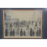 AFTER LAURENCE STEPHEN LOWRY RA (BRITISH 1887-1976), The Football Match, a monochrome limited