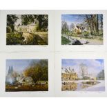 AFTER ALAN INGHAM, 'COTSWOLDS FOUR SEASONS, a limited edition box set of four prints 334/500,