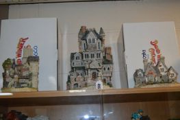 THREE BOXED DAVID WINTER SCULPTURES FROM HAUNTED HOUSE SERIES, 'Haunted House' limited edition No.