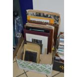 GLASS PHOTOGRAPHIC NEGATIVES, scrap and postcard albums, etc