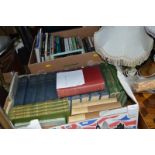 TWO BOXES OF BOOKS, including HETHERINGTON, H.J.W. The Life and Letters of Sir Henry Jones,