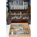 A CANTEEN AND LOOSE FLATWARE, etc