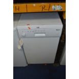 A BEKO DE 2431 FW SLIMLINE DISHWASHER, approximate width 44cm