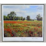 AFTER REX PRESTON, 'POPPY FIELD', a limited edition print 265/500, signed and numbered in pencil,