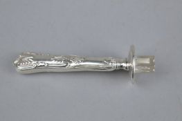 AN EARLY 20TH CENTURY KINGS PATTERN SILVER WAX HOLDER, Birmingham 1901, approximate gross weight