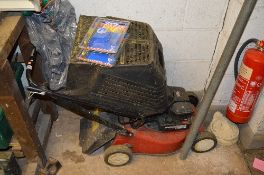 A LAWN KING PETROL LAWN MOWER, (untested) with grass box and a Black and Decker strimmer (2)