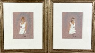 AFTER KAY BOYCE, 'EMILY AND ELLIE', two limited edition prints, both numbered 265/650, signed and
