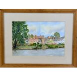 I.S. HODSON, 'BEWDLEY, WORCESTER', an original watercolour painting in a frame, signed by the