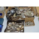 A LARGE MIXED LOT OF PLATED WARE