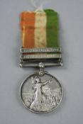 A KINGS SOUTH AFRICA MEDAL, South Africa 1901 and 1902 bars, correctly named to 1006 Serjt J.T.