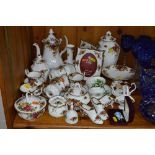 ROYAL ALBERT 'OLD COUNTRY ROSES' COFFEEWARES (15), TRINKETS ETC, together with two other Royal