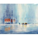 JEFF ROWLAND, 'RENDEZVOUS AT 6PM', a limited edition print 16/295, signed and numbered, with