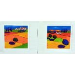 RICHARD PARGETER, 'FIREBLAZE III AND IV', a pair of limited edition prints 6/95, signed, titled