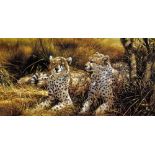 MICHAEL JACKSON, 'CHEETAHS', a limited edition print 69/95, signed and numbered in pencil, with