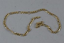 A 9CT CURB LINK NECKLACE, approximate length 41cm, approximate weight 16.2 grams