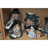 ROYAL DOULTON, to include figure 'Babie' HN1679, 'Winston Churchill' toby jug D6171 and four