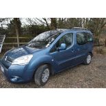 A 2008 CITREON BERLINGO M-SPVTR Hdi90 CAR IN METALLIC BLUE, one previous owner, Reg BT08 YLD,