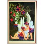 BERYL COOK 'FUCHIA FAIRIES', a limited edition print 437/650, numbered and signed in pencil, mounted