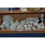 VARIOUS CERAMICS, to include Aynsley trinkets, Royal Albert 'Festival' teawares (29), 'Brigadon' (