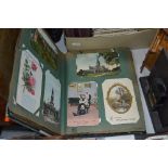 TWO POSTCARD ALBUMS, loosely inserted and a quantity of loose cards, to include early to mid 20th