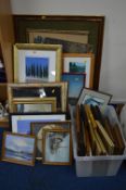 A LARGE QUANTITY OF PICTURES, PRINTS, MIRRORS, etc