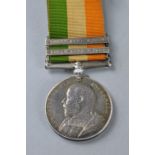 A KINGS SOUTH AFRICA MEDAL, 1901 and 1902 bars, correctly named to 2662 PTE A. Proctor, Royal