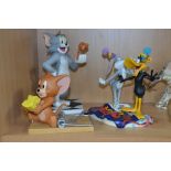 A BOXED WEDGWOOD LIMITED EDITION LOONEY TUNES FIGURE GROUP, 'Mil-looney-um' No.78/2000, together