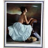 DOUGLAS HOFMANN 'WHITE SLIP', a limited edition print 97/195, signed and numbered with