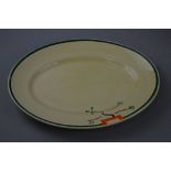 A CLARICE CLIFF FOR NEWPORT POTTERY 'RAVEL' PLATTER, black backstamp with painted No 5799, length