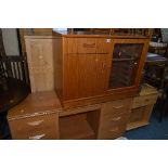 SEVEN PIECES OF MODERN FURNITURE, including bedside chests, TV cabinets etc (7)